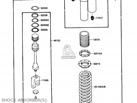 SHOCK ABSORBER(S) - KX80-L1 1988 USA CANADA