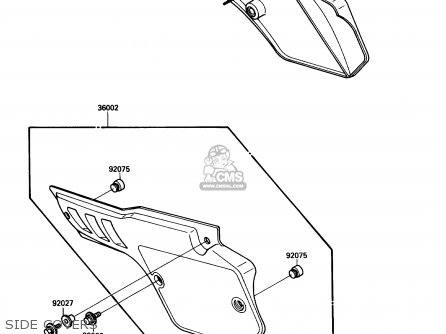 SIDE COVERS - KX80-L1 1988 USA CANADA