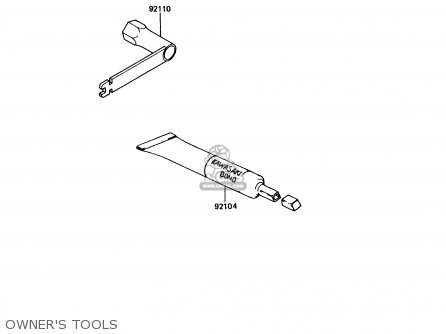 OWNER'S TOOLS - KX80-L1 1988 USA CANADA