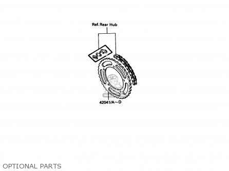 OPTIONAL PARTS - KX80-L1 1988 USA CANADA