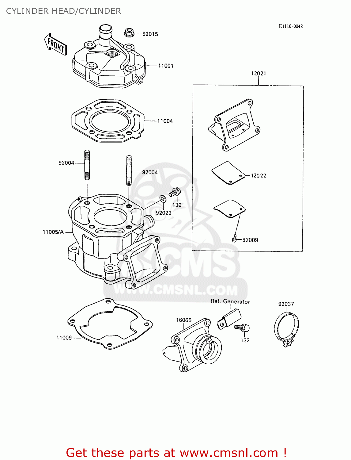 CYLINDER HEAD/CYLINDER KX80-L2 1989 UNITED KINGDOM AL