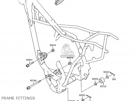 FRAME FITTINGS - KX80-L2 1989 UNITED KINGDOM AL