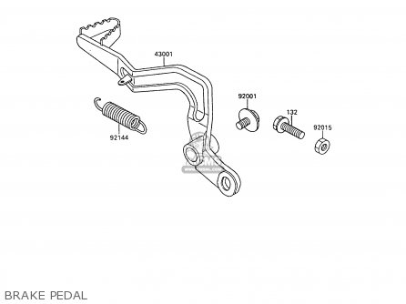 BRAKE PEDAL - KX80-L2 1989 UNITED KINGDOM AL