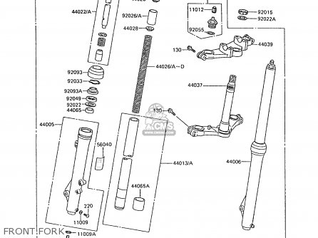 FRONT FORK - KX80-L2 1989 UNITED KINGDOM AL