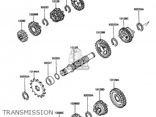 TRANSMISSION - KX80-L2 1989 USA CANADA