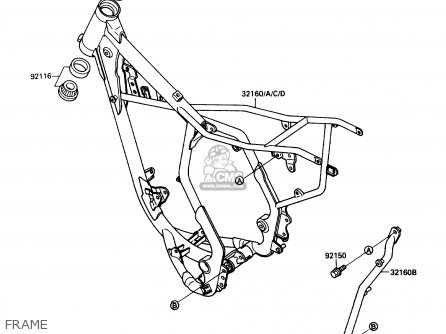 FRAME - KX80-L2 1989 USA CANADA