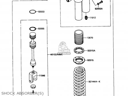 SHOCK ABSORBER(S) - KX80-L2 1989 USA CANADA