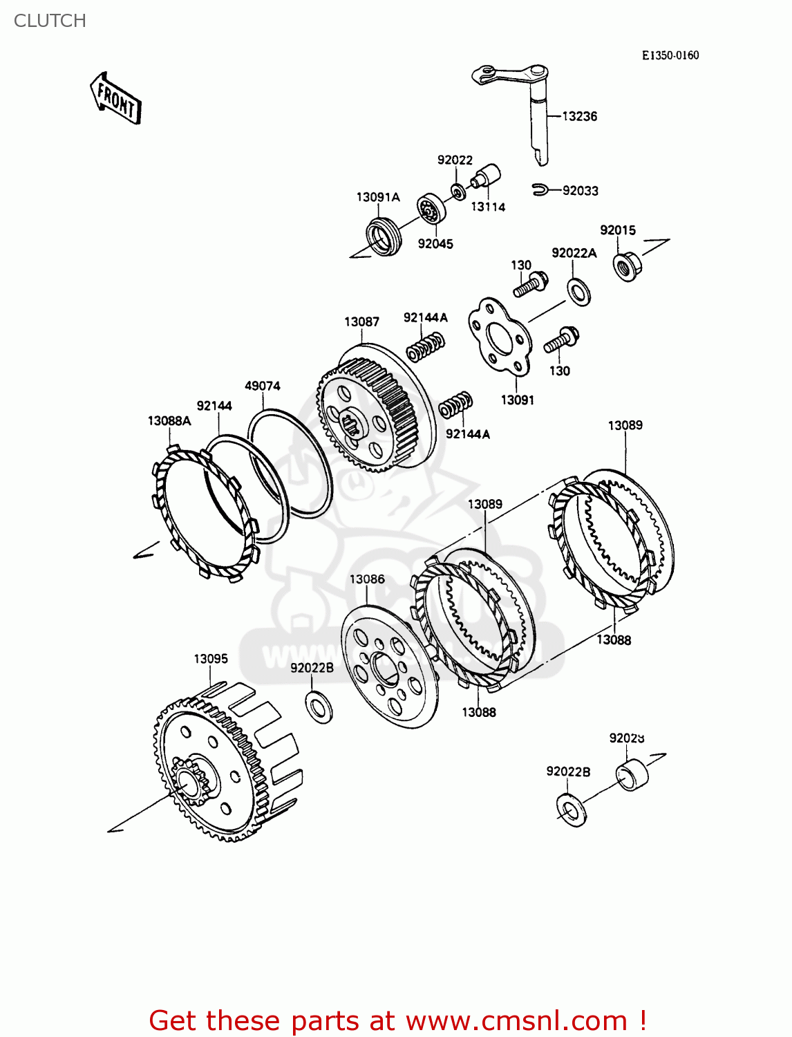 CLUTCH KX80-L3 1990 UNITED KINGDOM AL
