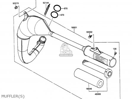 MUFFLER(S) - KX80-L3 1990 UNITED KINGDOM AL