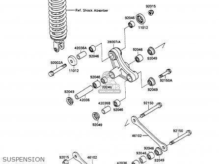 SUSPENSION - KX80-L3 1990 UNITED KINGDOM AL