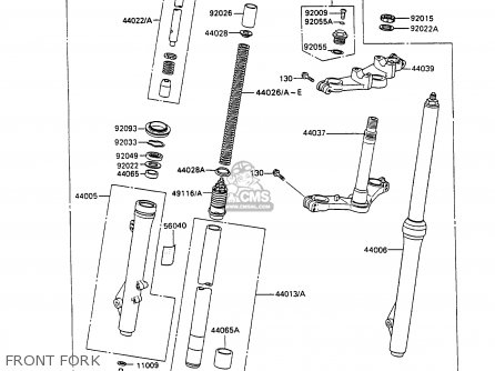 FRONT FORK - KX80-L3 1990 UNITED KINGDOM AL