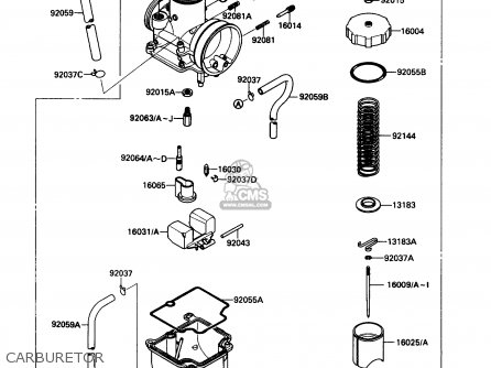 CARBURETOR - KX80-L3 1990 USA CANADA