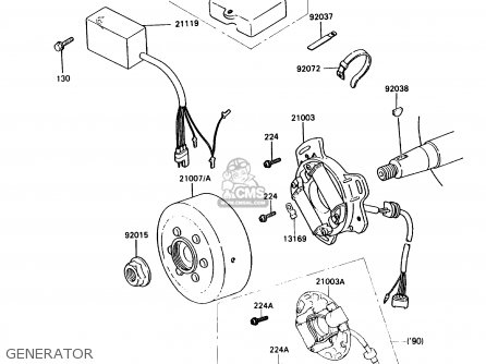 GENERATOR - KX80-L3 1990 USA CANADA
