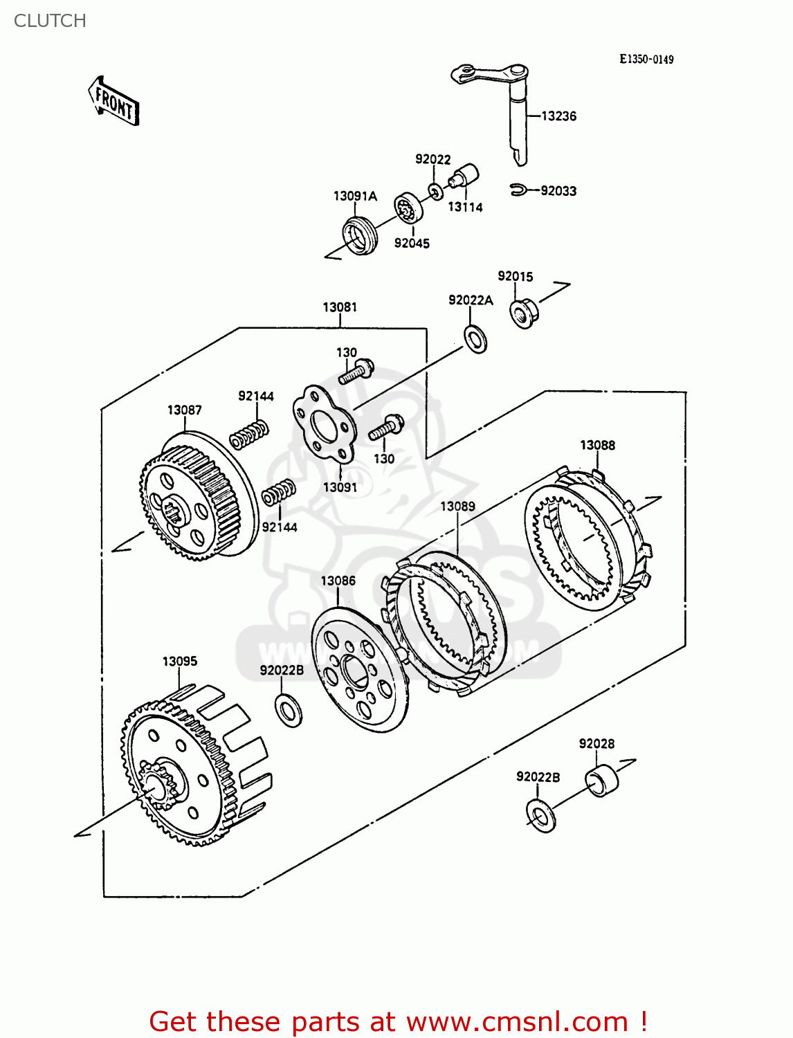 CLUTCH KX80-M1 1988 AL