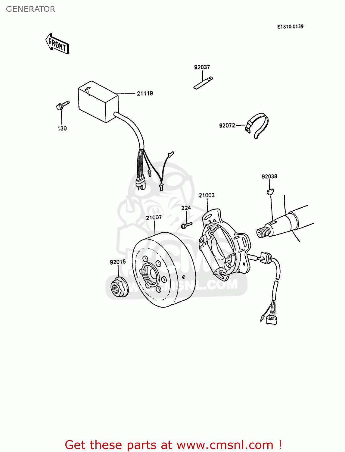 GENERATOR KX80-M1 1988 AL