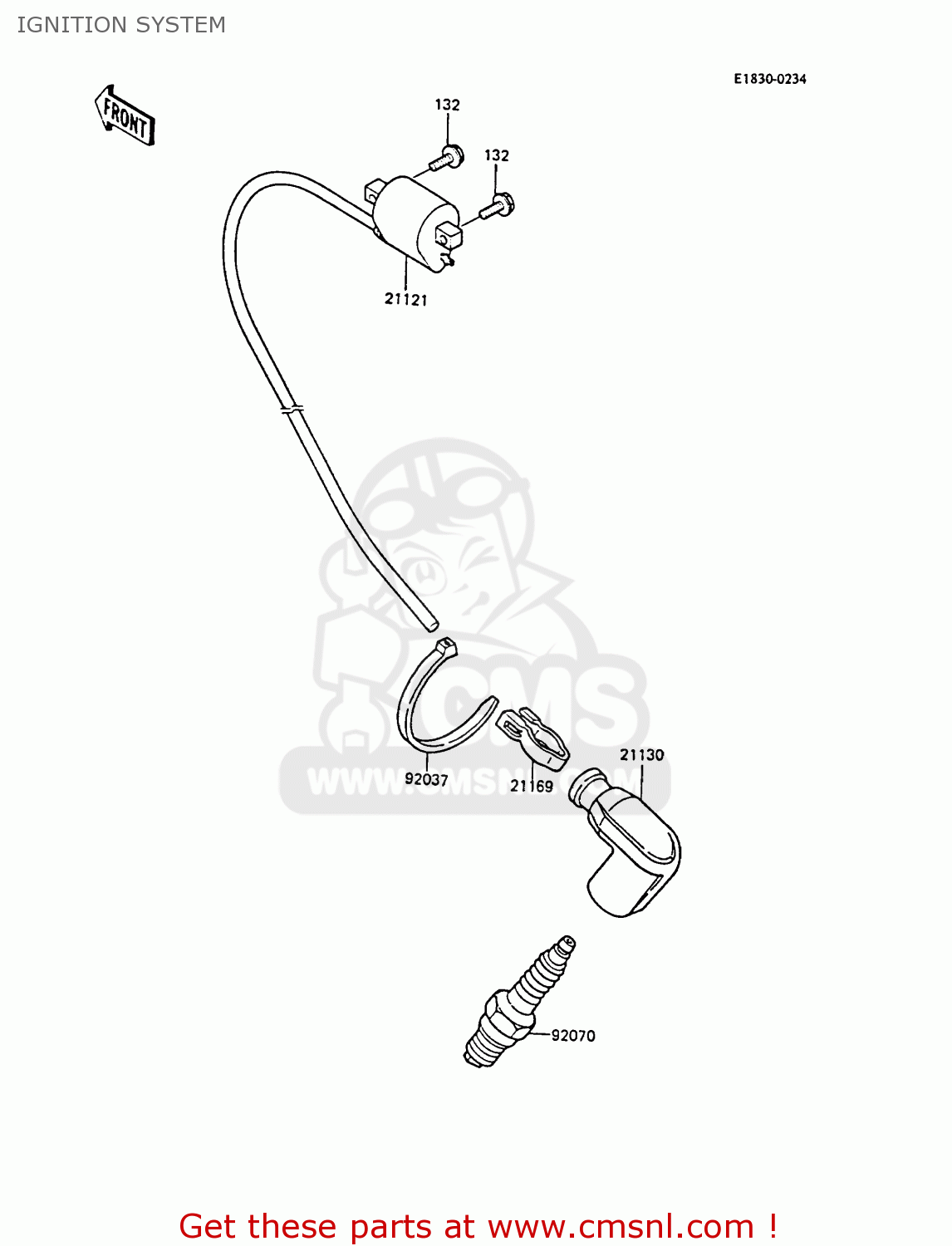 IGNITION SYSTEM KX80-M1 1988 AL