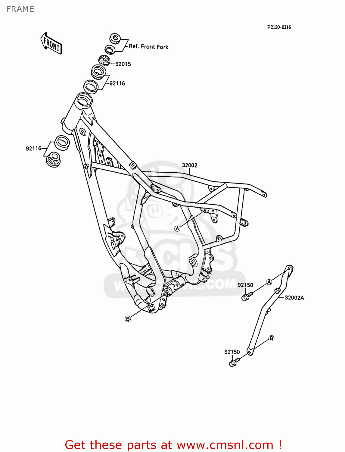 FRAME KX80-M1 1988 AL