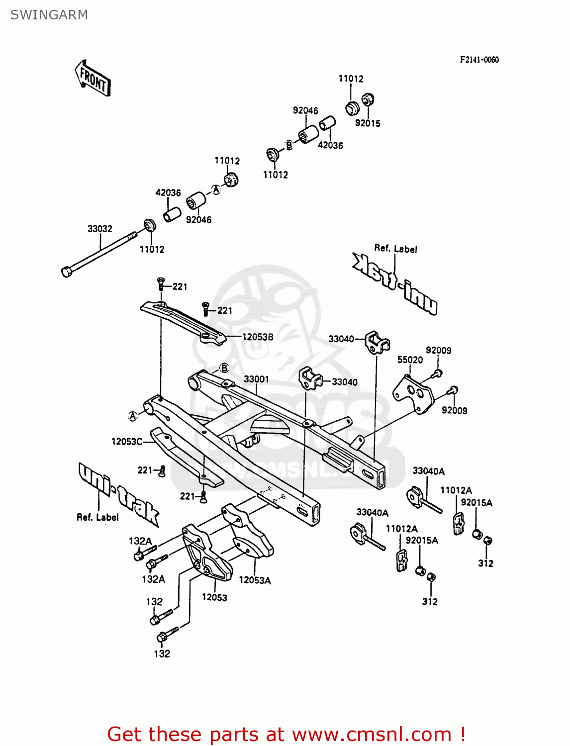 SWINGARM KX80-M1 1988 AL
