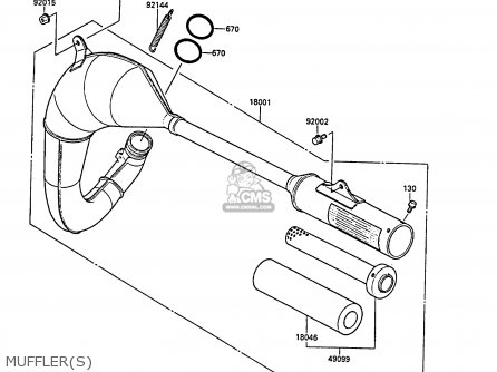 MUFFLER(S) - KX80-M1 1988 AL