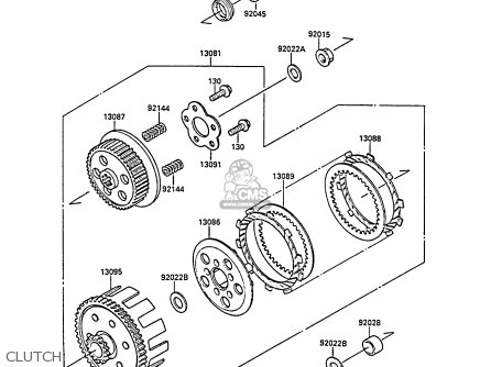 CLUTCH - KX80-M1 1988 AL