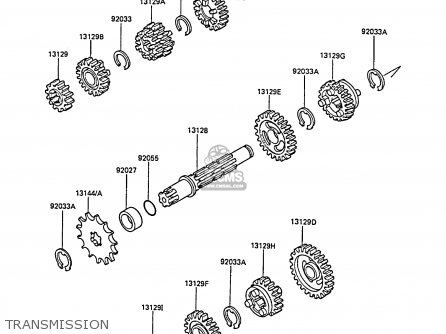 TRANSMISSION - KX80-M1 1988 AL