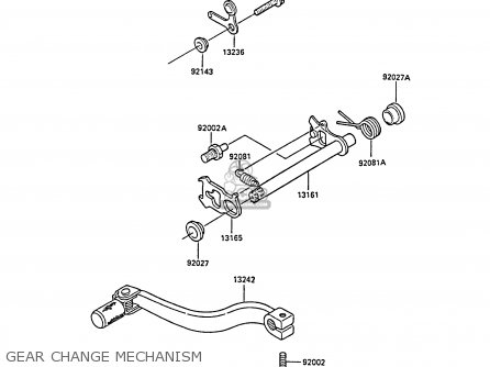 GEAR CHANGE MECHANISM - KX80-M1 1988 AL