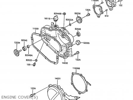 ENGINE COVER(S) - KX80-M1 1988 AL