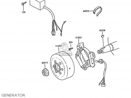 GENERATOR - KX80-M1 1988 AL