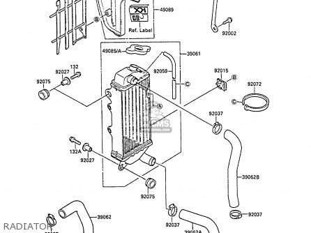 RADIATOR - KX80-M1 1988 AL
