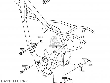FRAME FITTINGS - KX80-M1 1988 AL