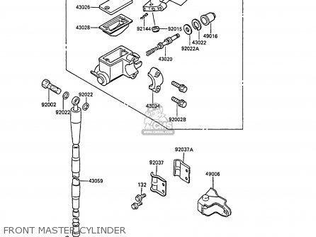 FRONT MASTER CYLINDER - KX80-M1 1988 AL