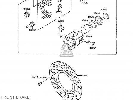 FRONT BRAKE - KX80-M1 1988 AL