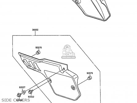 SIDE COVERS - KX80-M1 1988 AL