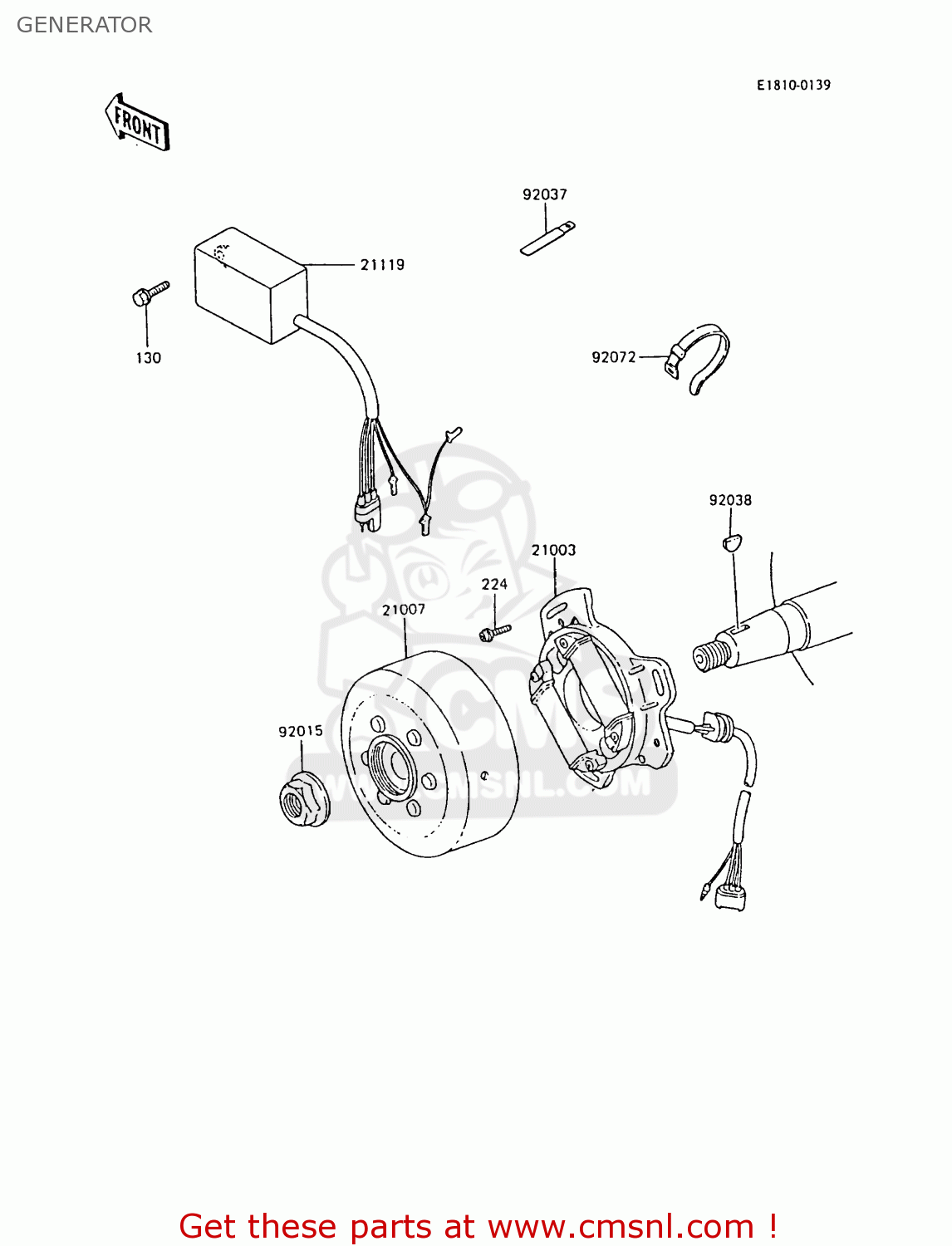 GENERATOR KX80-M2 1989 AL