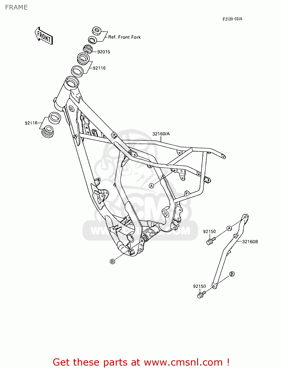 FRAME KX80-M2 1989 AL