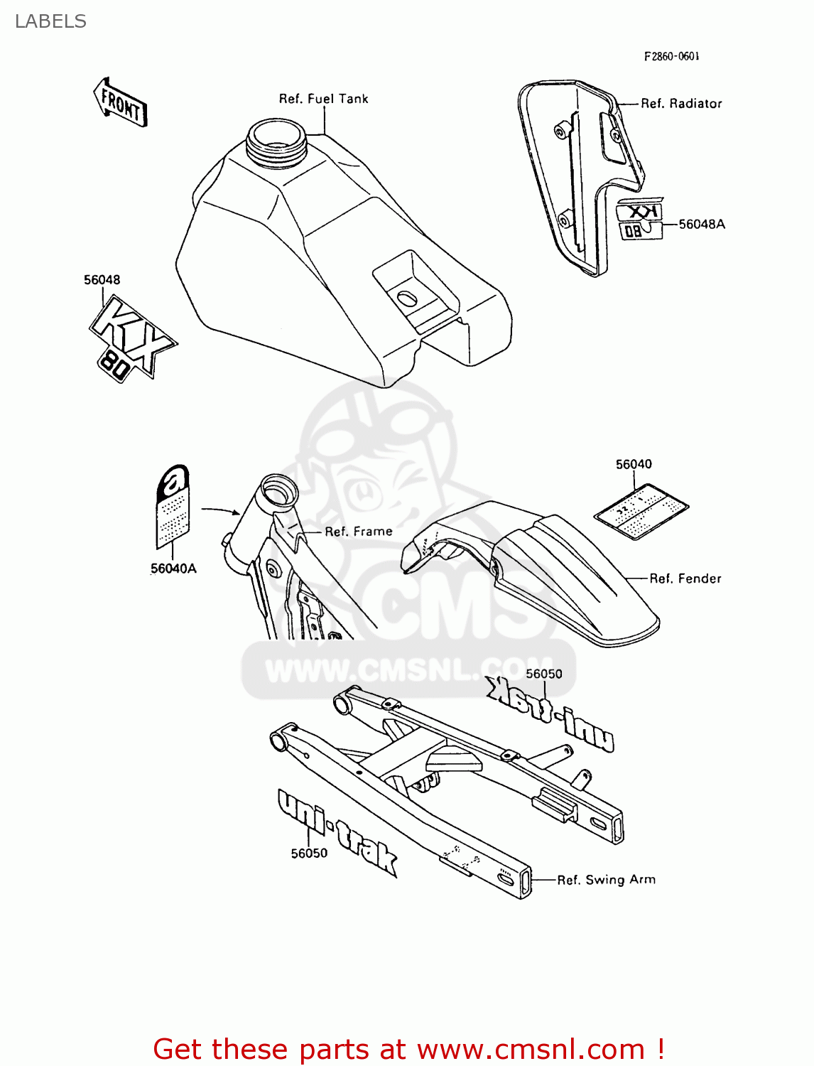 LABELS KX80-M2 1989 AL