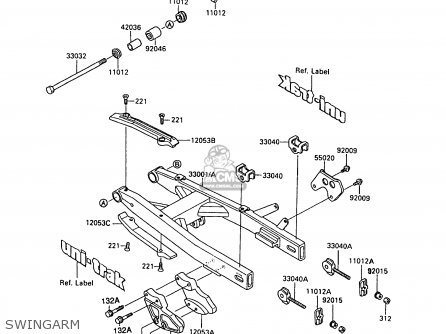 SWINGARM - KX80-M2 1989 AL