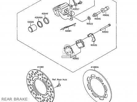 REAR BRAKE - KX80-M2 1989 AL