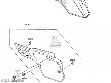 SIDE COVERS - KX80-M2 1989 AL