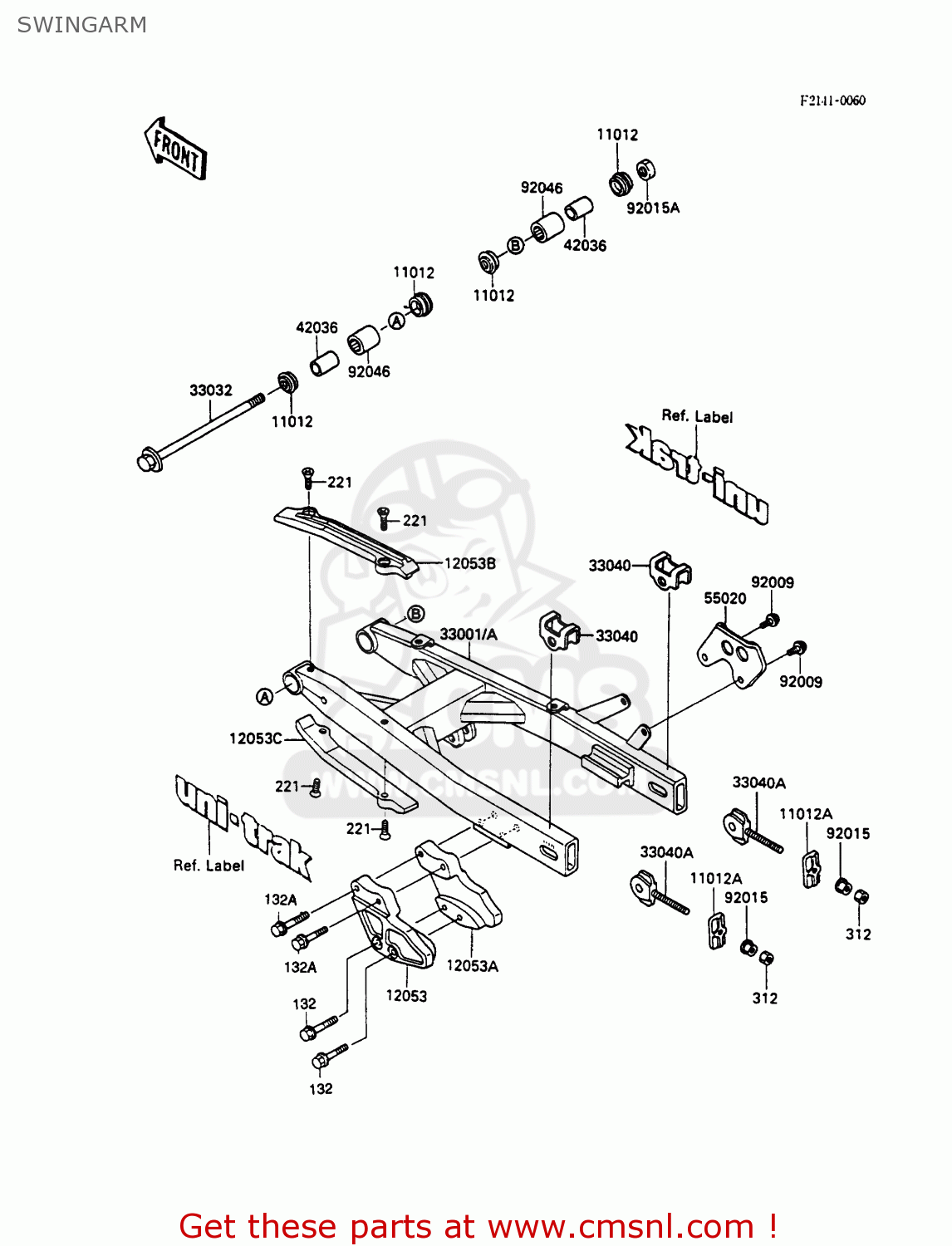 SWINGARM KX80-M3 1990 AUSTRALIA AL