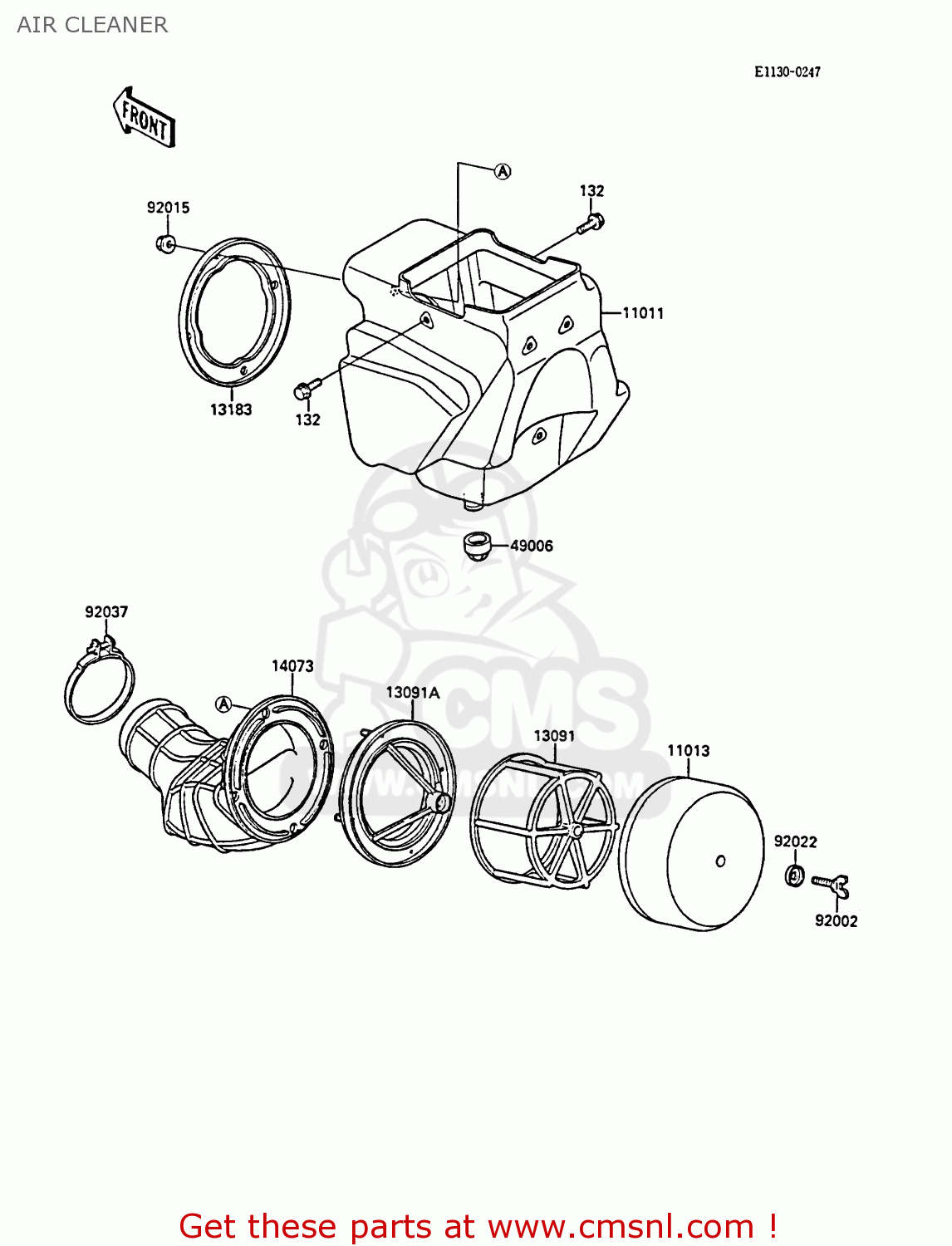 AIR CLEANER KX80-N1 1988 UNITED KINGDOM AL