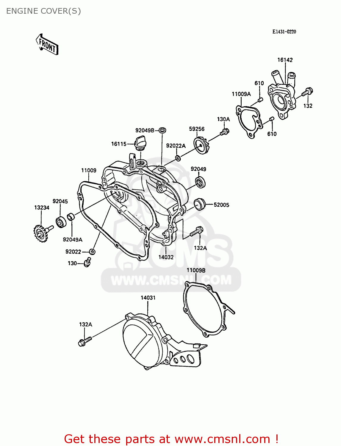 ENGINE COVER(S) KX80-N1 1988 UNITED KINGDOM AL
