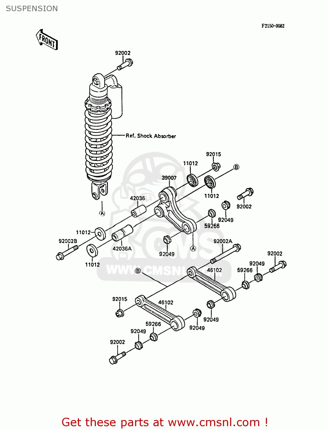 SUSPENSION KX80-N1 1988 UNITED KINGDOM AL