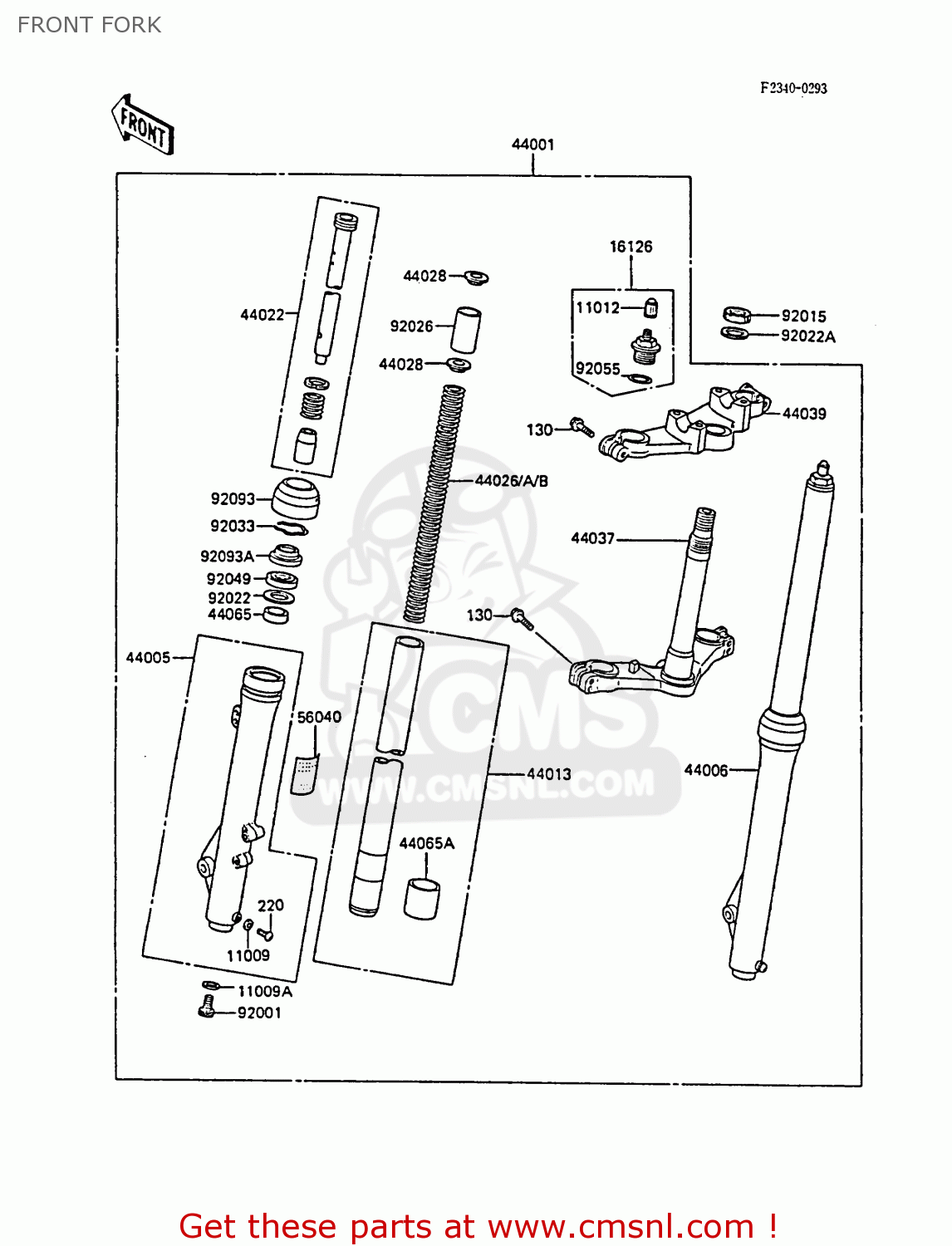 FRONT FORK KX80-N1 1988 UNITED KINGDOM AL