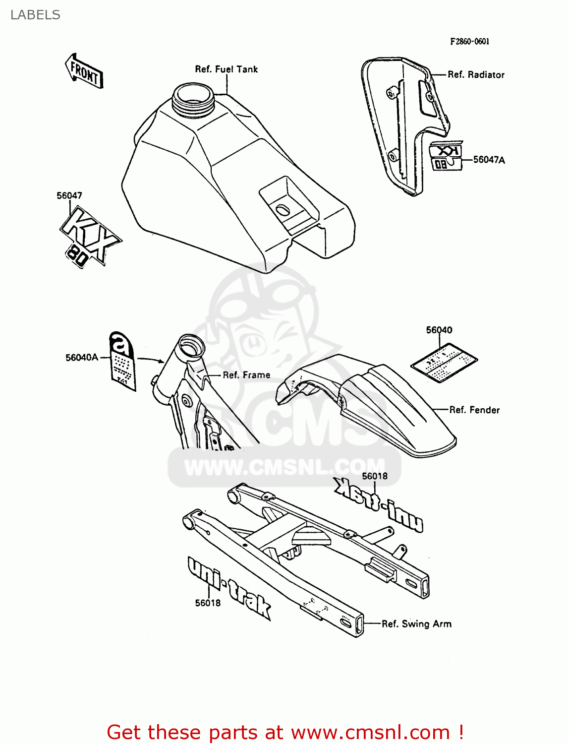 LABELS KX80-N1 1988 UNITED KINGDOM AL