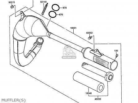 MUFFLER(S) - KX80-N1 1988 UNITED KINGDOM AL