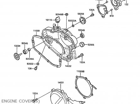 ENGINE COVER(S) - KX80-N1 1988 UNITED KINGDOM AL