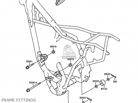 FRAME FITTINGS - KX80-N1 1988 UNITED KINGDOM AL