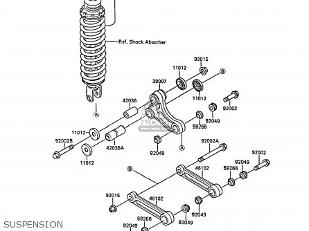 SUSPENSION - KX80-N1 1988 UNITED KINGDOM AL