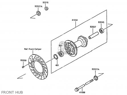 FRONT HUB - KX80-N1 1988 UNITED KINGDOM AL